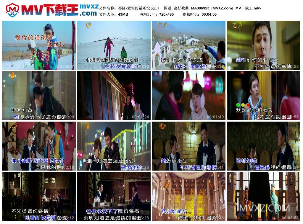 祁隆-爱你的话还没说出口_国语_流行歌曲_MA306923